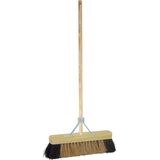 BETRA - Universele Bezem - Beige - FSC Hout - Inclusief Stokhouder