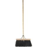 BETRA - Universele Harde Buitenbezem - Beige - FSC Hout - Inclusief Stokhouder