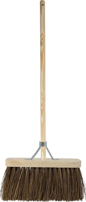 BETRA - Universele Bezem - Beige - FSC Hout - Inclusief Stokhouder