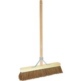 BETRA - Universele Binnenbezem - Bruin - FSC Hout/Kokos - Inclusief Bezemsteel
