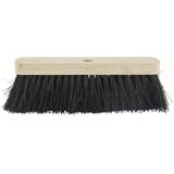 BETRA - Universele Harde Buitenbezem - Beige - FSC Hout - Inclusief Stokhouder