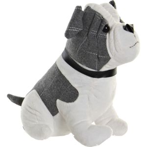 Deurstopper -  1 kilo gewicht - Hond Franse Bulldog - grijs - 29 x 26 cm