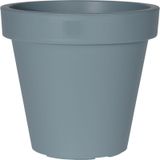 Pro Garden Plantenpot/bloempot Botanic - 2x - Tuin buiten - kunststof - blauw - Dia 35 cm - rond