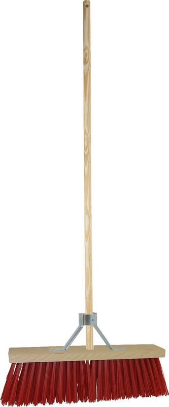 BETRA - Universele Harde Buitenbezem - Beige - FSC Hout - Inclusief Stokhouder