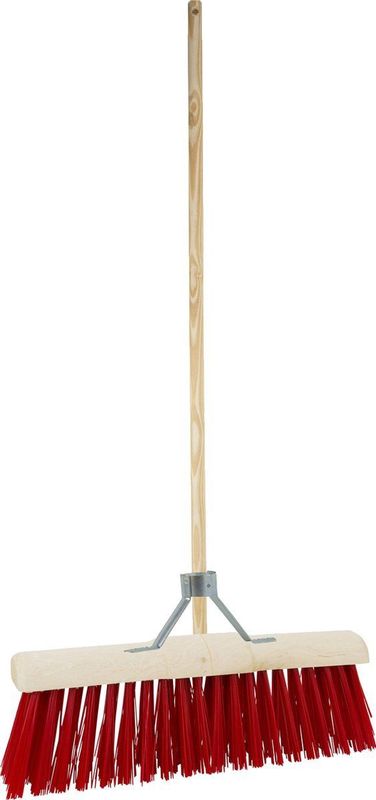 BETRA - Universele Harde Buitenbezem - Beige - FSC Hout - Inclusief Stokhouder