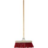 BETRA - Universele Harde Buitenbezem - Beige - FSC Hout - Inclusief Stokhouder