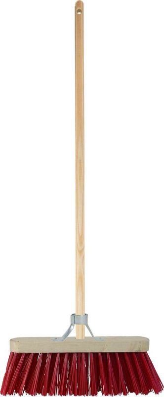 BETRA - Universele Harde Buitenbezem - Beige - FSC Hout - Inclusief Stokhouder