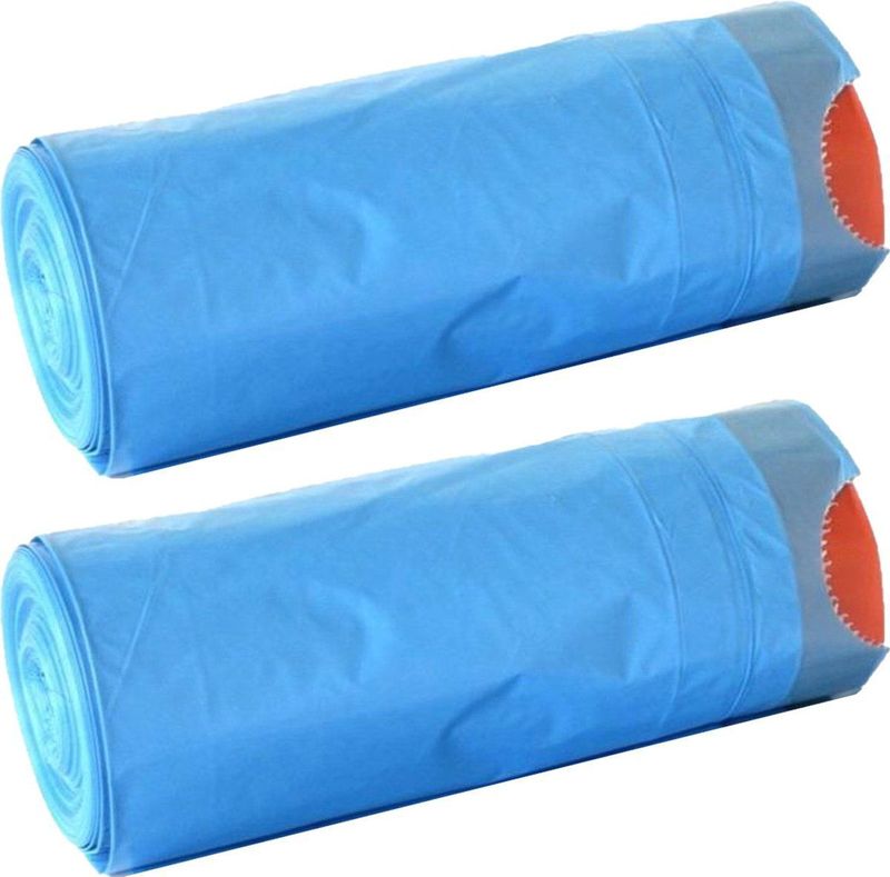 Afvalzakken/vuilniszakken - 30x - 35 liter - blauw - 11,5 mic. - Prullenbak zakken