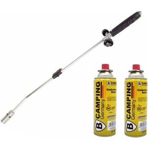 Onkruidbrander/onkruidverdelger 80 cm incl. 2x gas navulling 227 gram - Onkruidbranders