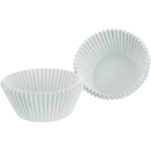 Muffin en Cupcakes Maken Vormpjes - Papier - Wit - set 300x Stuks - 6 cm