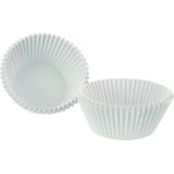 Muffin en Cupcakes Maken Vormpjes - Papier - Wit - set 300x Stuks - 5 cm