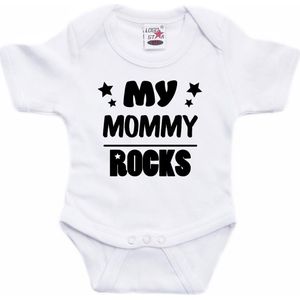 Bellatio Decorations - Rompertje - Wit - my mommy rocks