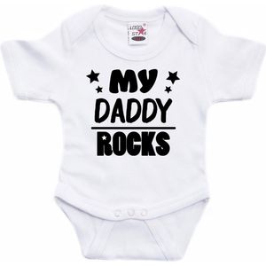 Bellatio Decorations - Baby Romper - Wit - 100% Katoen