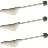 Schoenspanners voor dames/heren schoenen - set van 6x stuks - grijs - met stretchveer