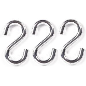 Benson - S-haak - Zilver - Metaal - 3x