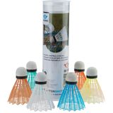 Angel Sports Badminton shuttles - 12x - gekleurd - kunststof