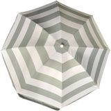 Parasol - Zilver/wit - D120 cm - incl. draagtas - parasolvoet - 42 cm