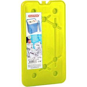 Plasticforte Koelelementen 450 gram - 14 x 25 x 1 cm - geel - Voor koelbox en koeltas