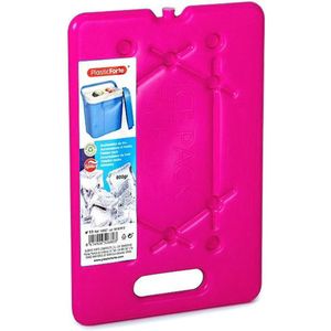 Plasticforte Koelelementen 200 gram - 11 x 16 x 1.5 cm - roze - Voor koelbox en koeltas