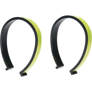 XQ Max Reflecterende Broek clip/band - 2x - neon geel - 22 cm - hardlopen/fietsen