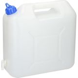 Jerrycan voor water - 3x - 5 liter - Kunststof - met kraantje en dop - Camping