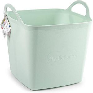 Hangende Opvouwbare Wasmand, aan de Muur Gemonteerde Hangende Wasmand, Opvouwbare Opslag, Grote Capaciteit, Multifunctioneel voor Thuis (Groen XL