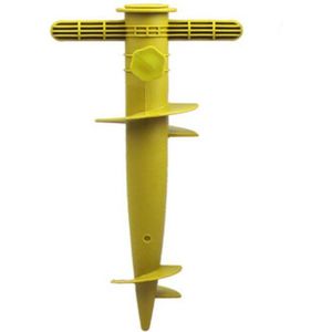 Parasolharing - geel - kunststof - D22-32 mm x H31 cm