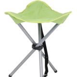 Urban Living bijzet krukje/stoeltje - Opvouwbaar - Camping/outdoor - D32 x H43 cm - Groen - Campingkrukjes