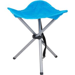 Urban Living bijzet krukje/stoeltje - Opvouwbaar - Camping/outdoor - D32 x H43 cm