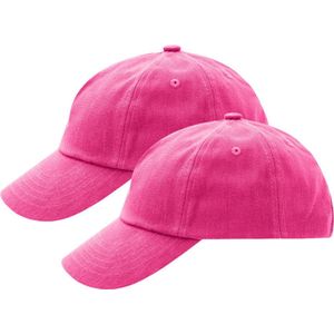 Myrtle Beach baseballcap voor volwassenen - 2x - Petjes - Fuchsia roze