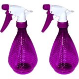 Concorde Plantenspuit/waterverstuiver- 2x - paars - 500 ml