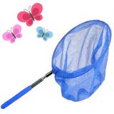 Vlindernet/insectennet - blauw - metaal - 38,5 tot 86 cm - Telescopisch