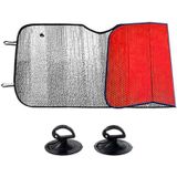 Concorde Auto zonnescherm - rood - aluminium - L70 x B150 cm