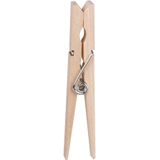 Urban Living Basic plus Size wasknijpers - 80x - bamboe - 8 cm - Knijpers