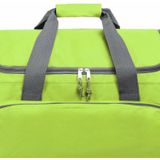 Reistas/weekendtas/sporttas model Booking - 65 x 34 x 33 cm - 4 vakken - lime groen