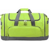 Reistas/weekendtas/sporttas model Booking - 65 x 34 x 33 cm - 4 vakken - lime groen