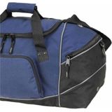 Reistas/weekendtas/sporttas model Daytona - 60 x 31 x 27 cm - 4 vakken - donkerblauw/zwart