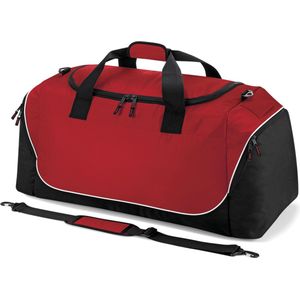 Quadra Reistas/weekendtas/sporttas model Holiday XXL - 85 x 38 x 35 cm - 3 vakken - rood/zwart