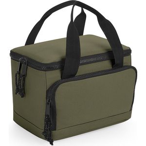 Bagbase Koeltasje/Lunch Tas Model Compact - 24 X 17 X 17 cm - 2 Vakken - Military Groen