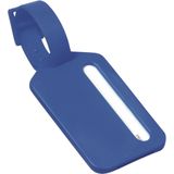 Kofferlabel Janina - 4x - blauw - 9 x 5 cm - reiskoffer/handbagage label