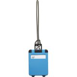 Kofferlabel Jenson - 2x - blauw - 8 x 5.5 cm - reiskoffer/handbagage label