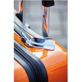 Kofferlabel Traveller - 2x - zilver - 8 x 4 cm - reiskoffer/handbagage label