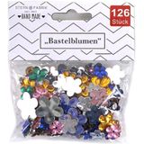 Strass stenen - bloem - 252x - gekleurd - knutsel/decoratie - Hobbybasisvoorwerp