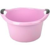 Afwasbak teil - 15 liter - licht roze - kunststof - 42 x 39,5 x 25 cm