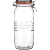 Weckpot/inmaakpot - 4x - 2L - glas - met beugelsluiting - incl. etiketten