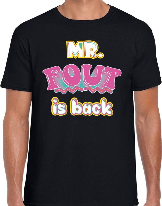 Bellatio Decorations foute party t-shirt - heren - zwart - foute party outfit kleding