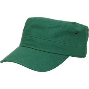 Myrtle Beach Leger/army pet voor volwassenen - donkergroen - Militairy look rebel cap - verstelbaar