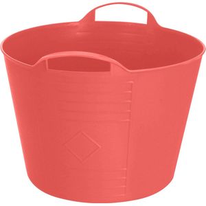 Excellent Houseware Flexibele emmer - rood - 15 liter - kunststof - 35 x 29 cm