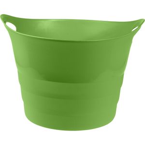 Excellent Houseware Flexibele emmer - groen - 43 liter - kunststof - 45 x 38 cm
