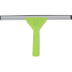 MSV Raamwisser/raamtrekker - kunststof handvat - limegroen - 40 cm breed - douche wisser